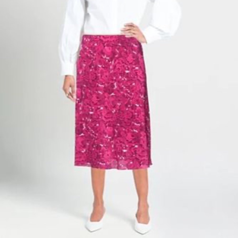 NEW Designer 100% Silk Skirt - Picture 3 of 4